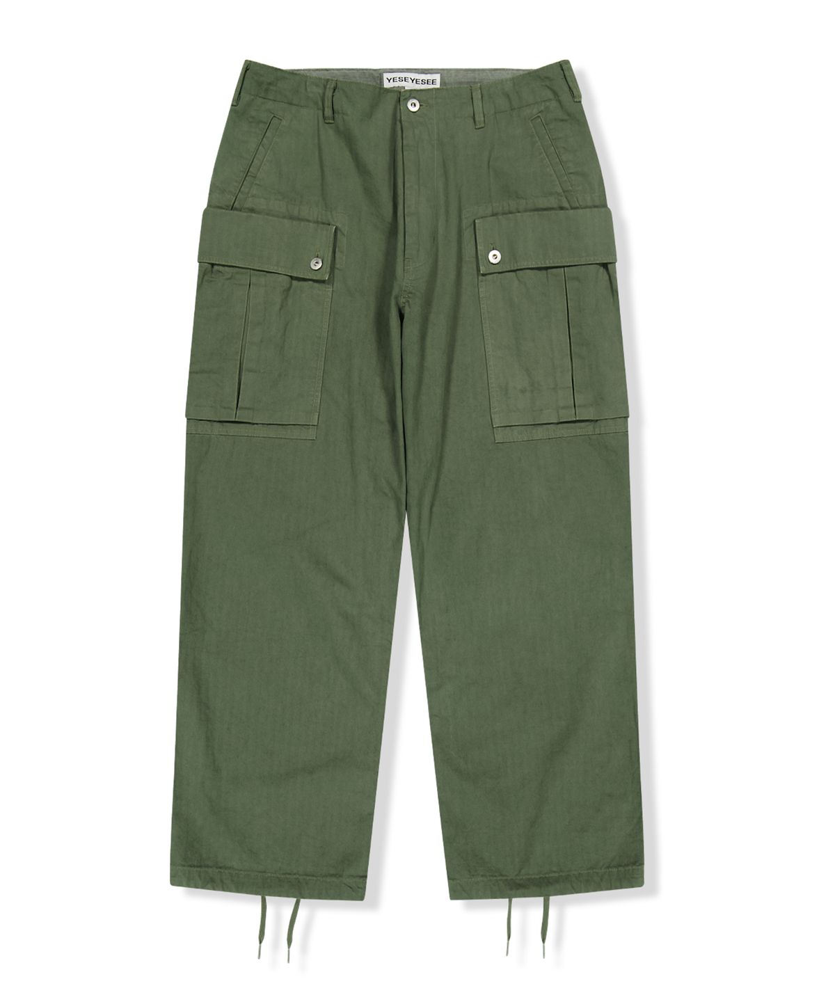 예스아이씨(YESEYESEE) HBT Dyed Field Pants Olive