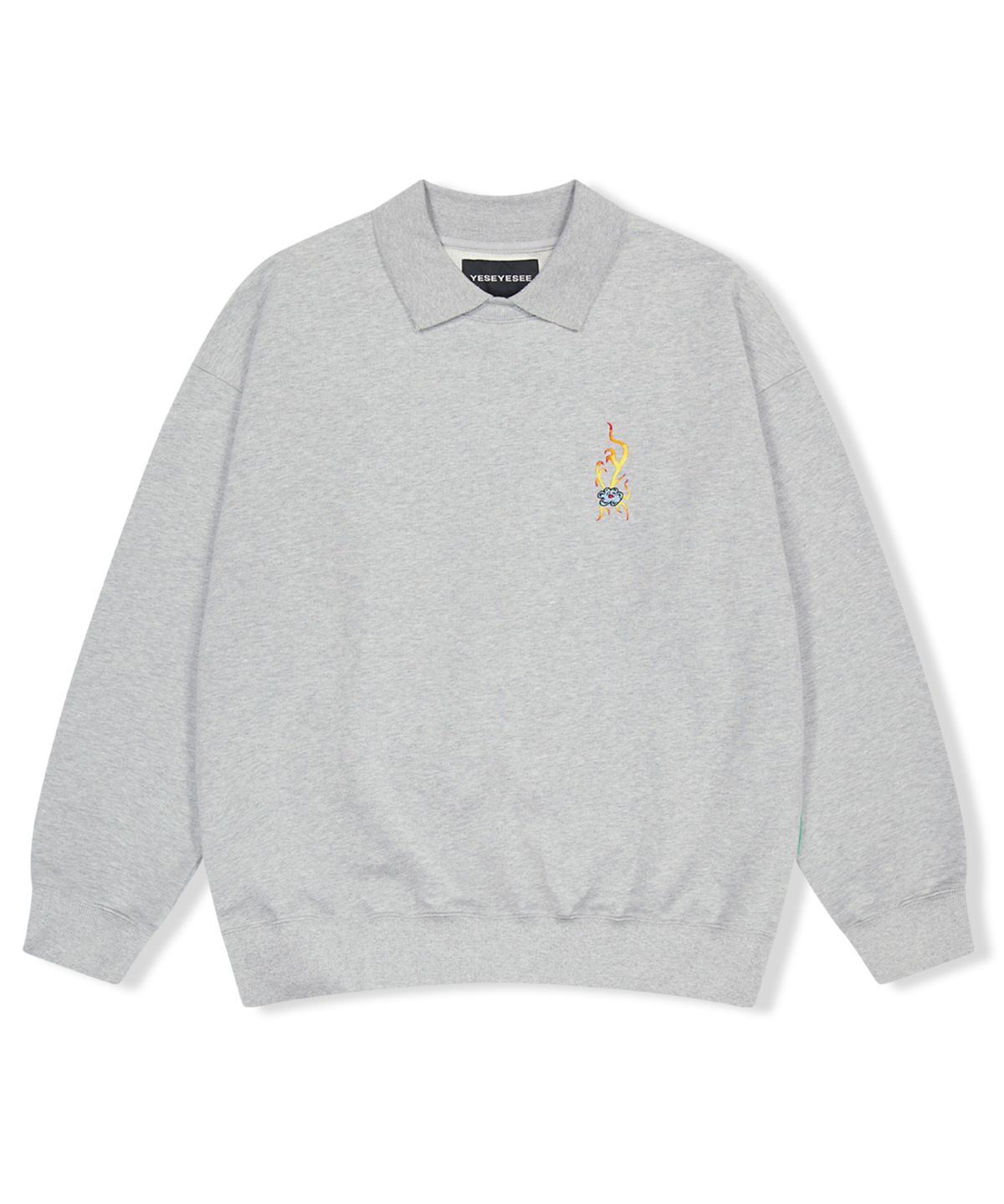 예스아이씨(YESEYESEE) Soki PK Sweatshirts Grey