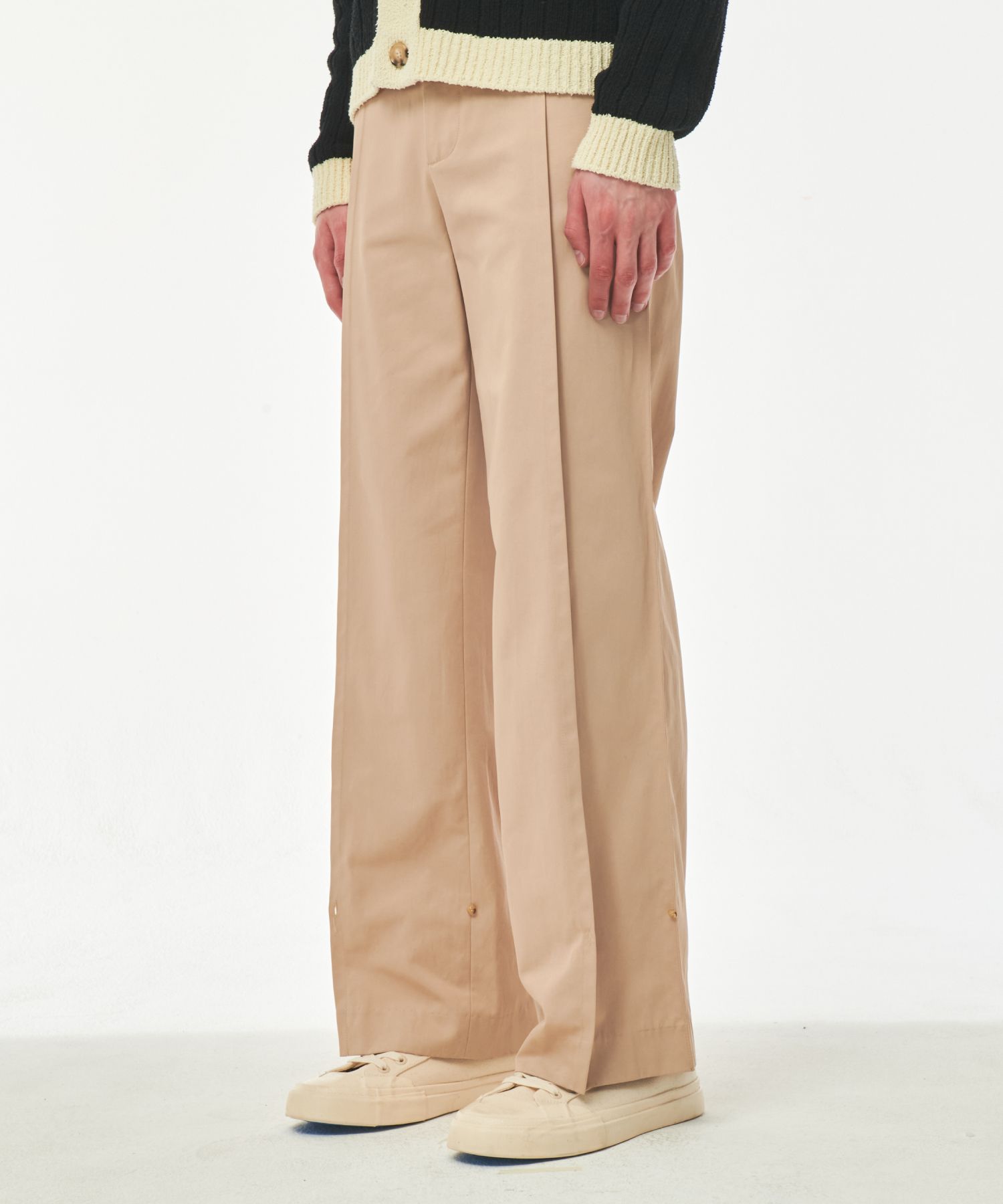 ◆SATUR◆ Roche Two Way Straight Pants Heritage Beige SA23SS MUSINSA公式 | SATUR Roche Two Way Straight Pants Heritage Beige