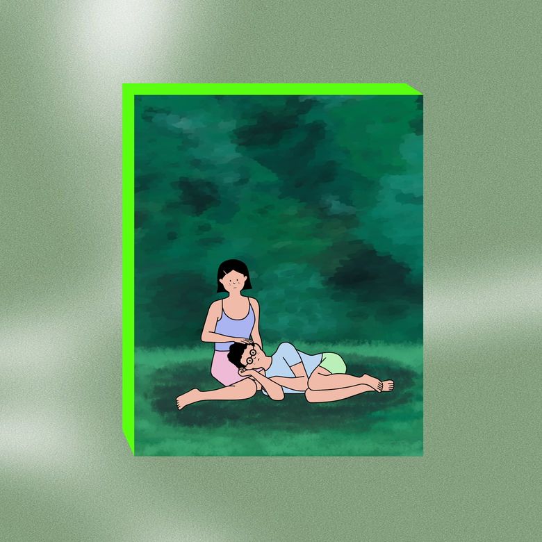 신주쿠공원에서