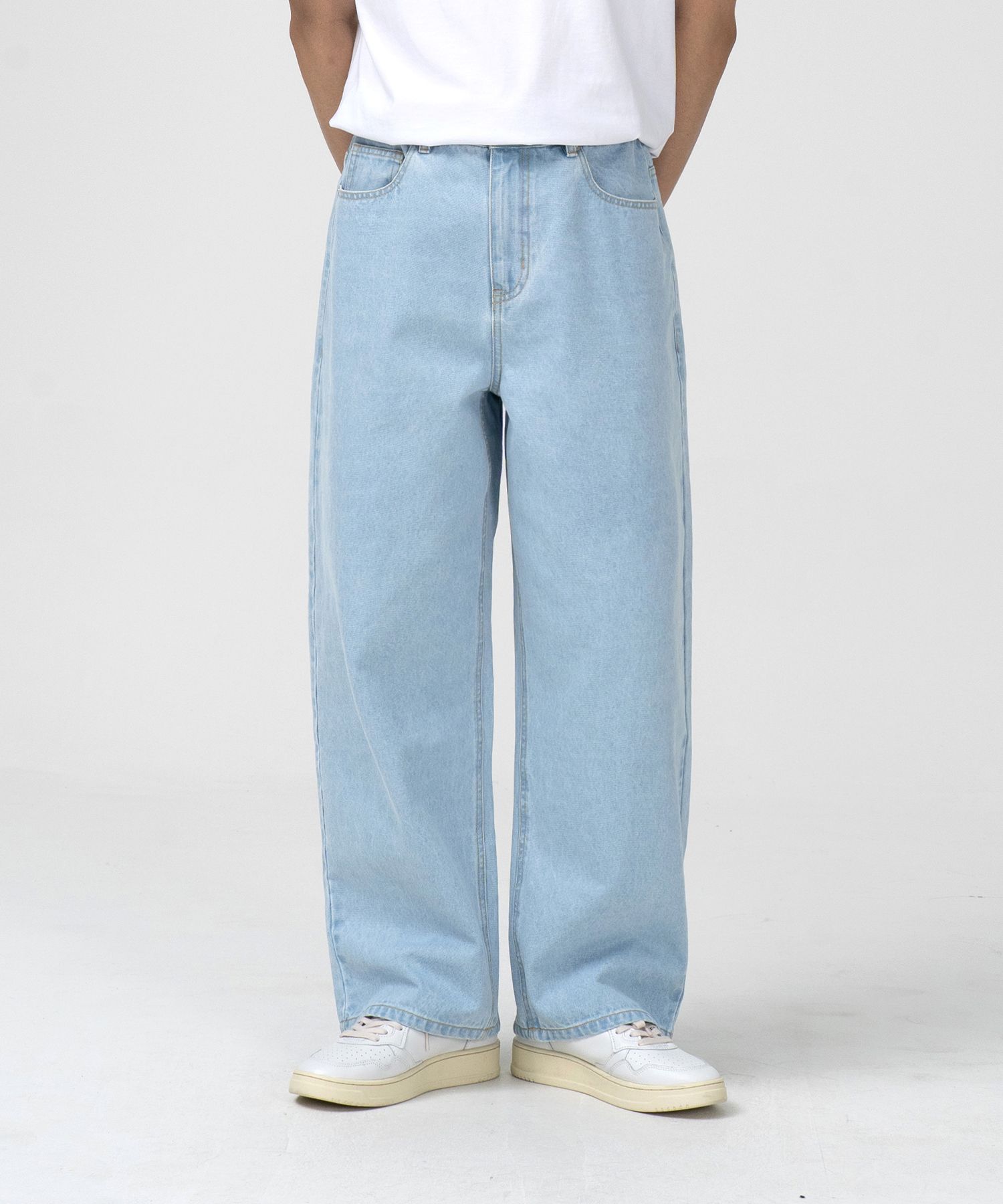 MUSINSA公式 | TOFFEE City Wide Denim Pants (BLEACH)