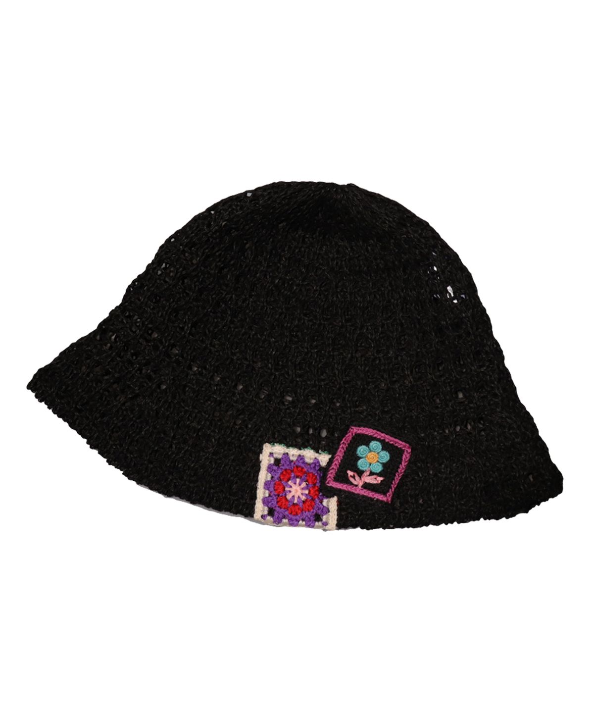 엘케블룸(ELKE BLOEM) FLOWER NET BLACK BUCKET HAT
