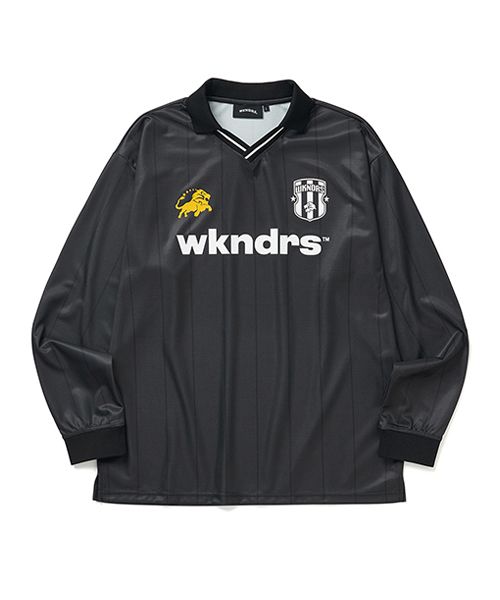 【WKNDRS】アイドル着用/韓国人気/ 23SS KING SOCCER SS JERSEY KING SOCCER JERSEY (IVORY) - WKNDRS | 60% - Asian Fashion