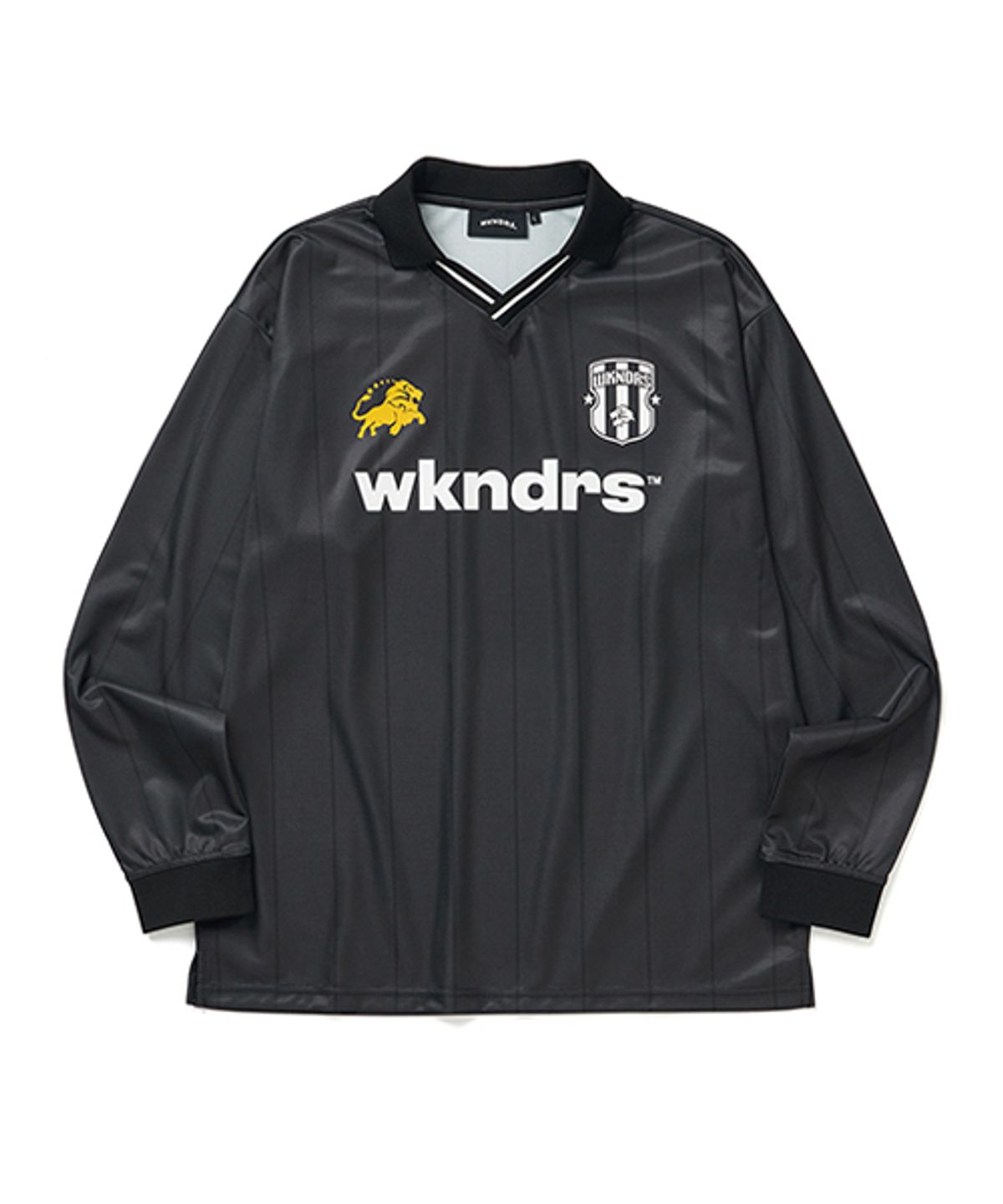 위캔더스(WKNDRS) KING SOCCER JERSEY (BLACK)