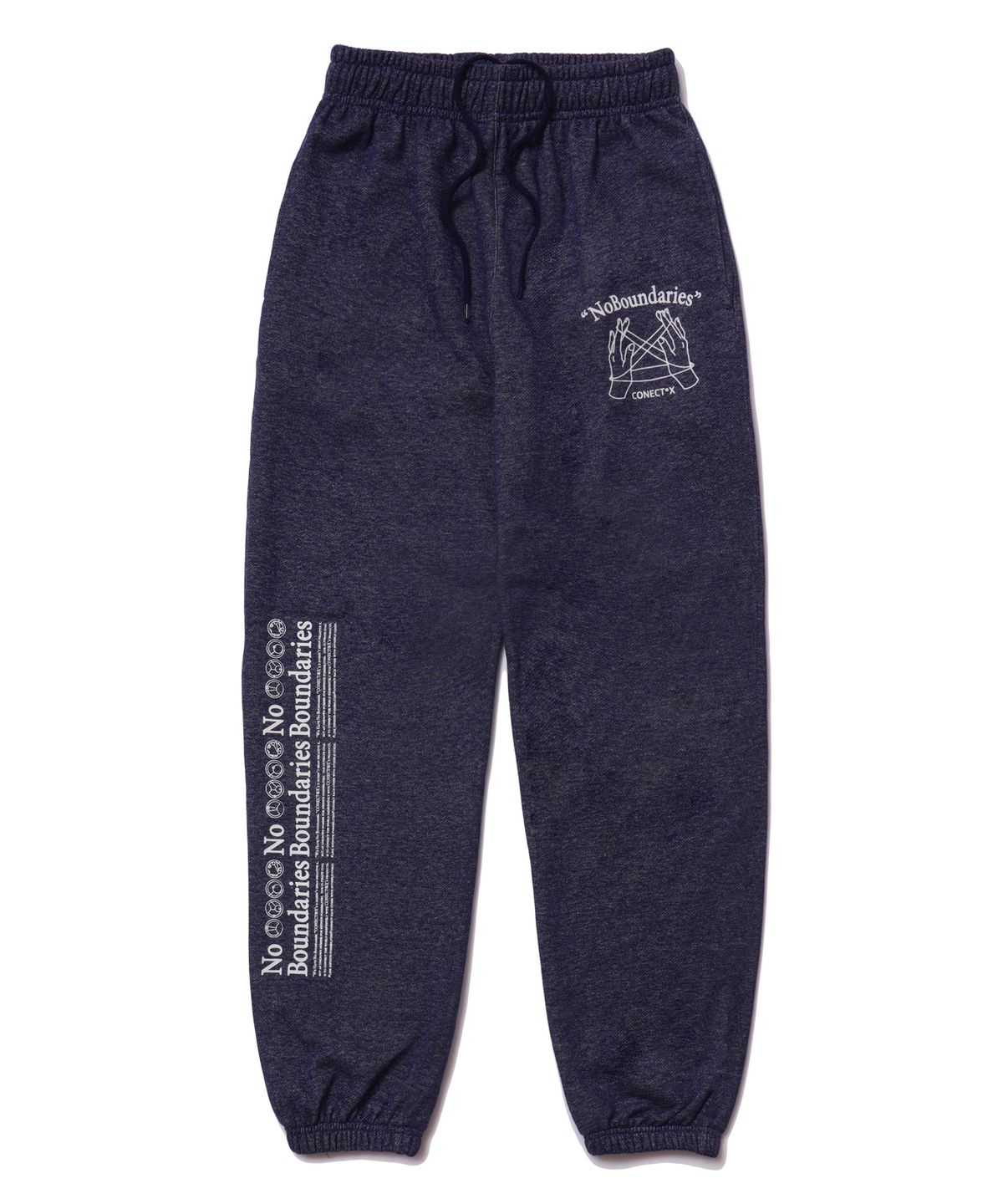 커넥트엑스(CONECTX) No Boundaries Indigo Double Logo Sweatpants