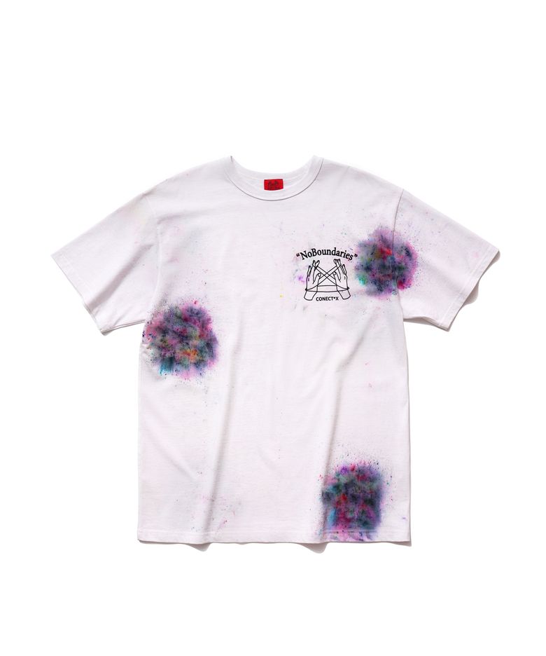No Boundaries Hand Spray Dyed T-shirt (multi/white ver.)