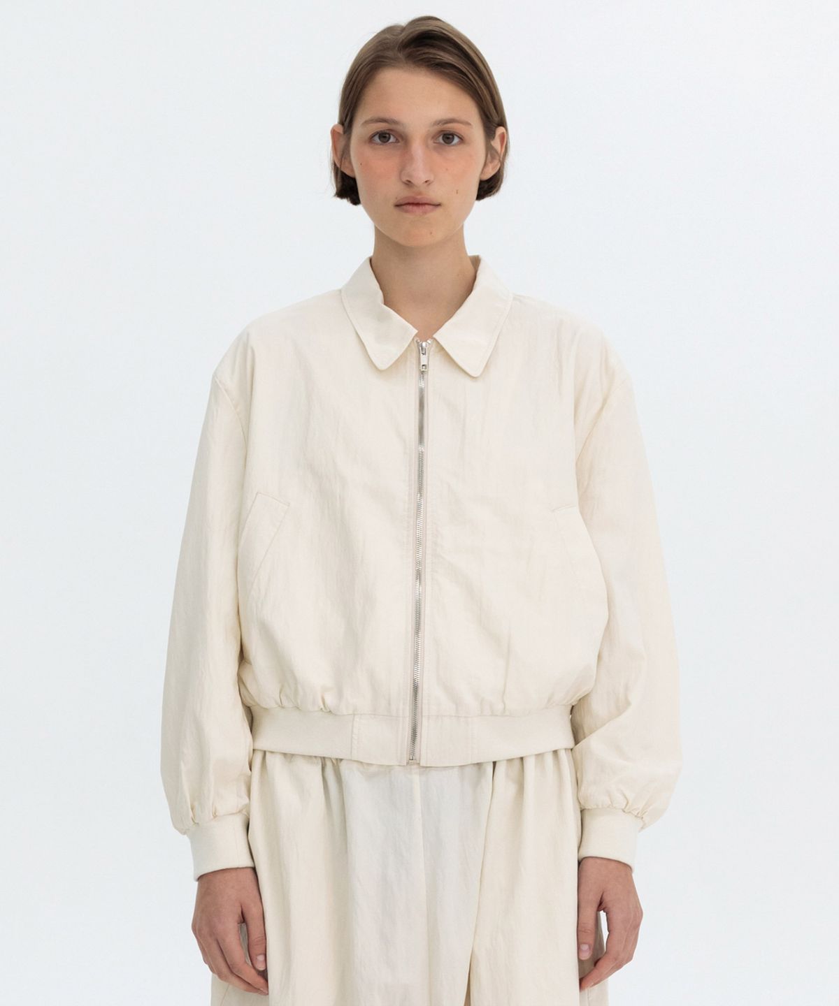 벤시몽(BENSIMON) CRISPY BLOUSON JACKET - IVORY