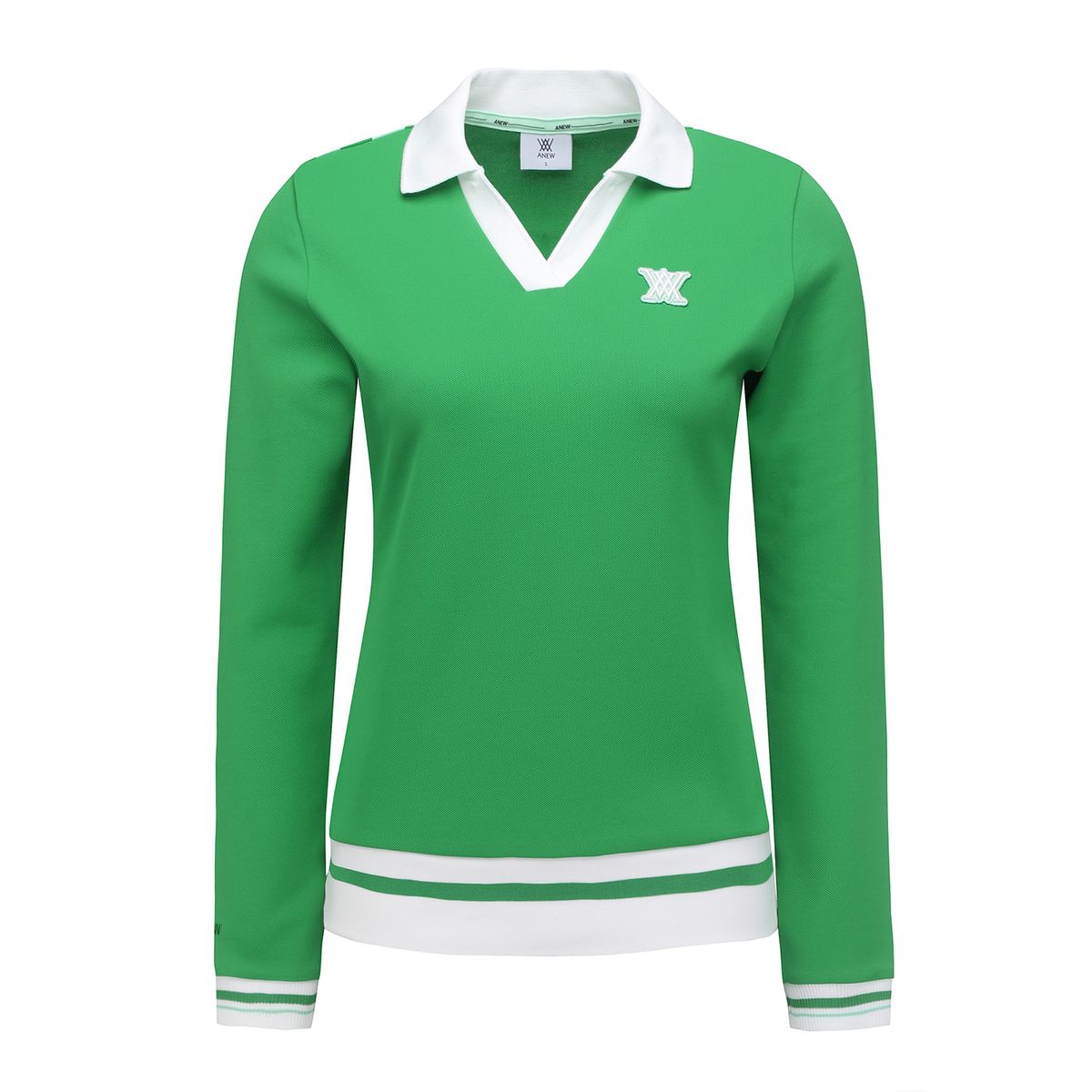 어뉴골프(ANEW GOLF) WOMEN ESSENTIAL SIGNATURE LONG T-SHIRT_GN