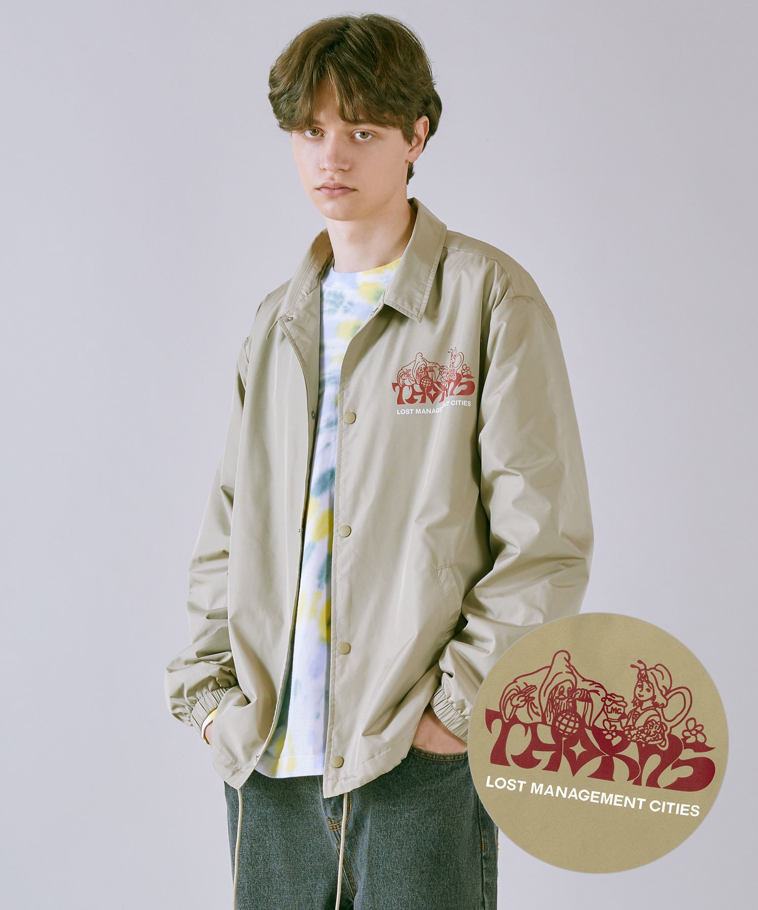 MUSINSA公式 | LMC THORNS WIZARD COACH JACKET beige