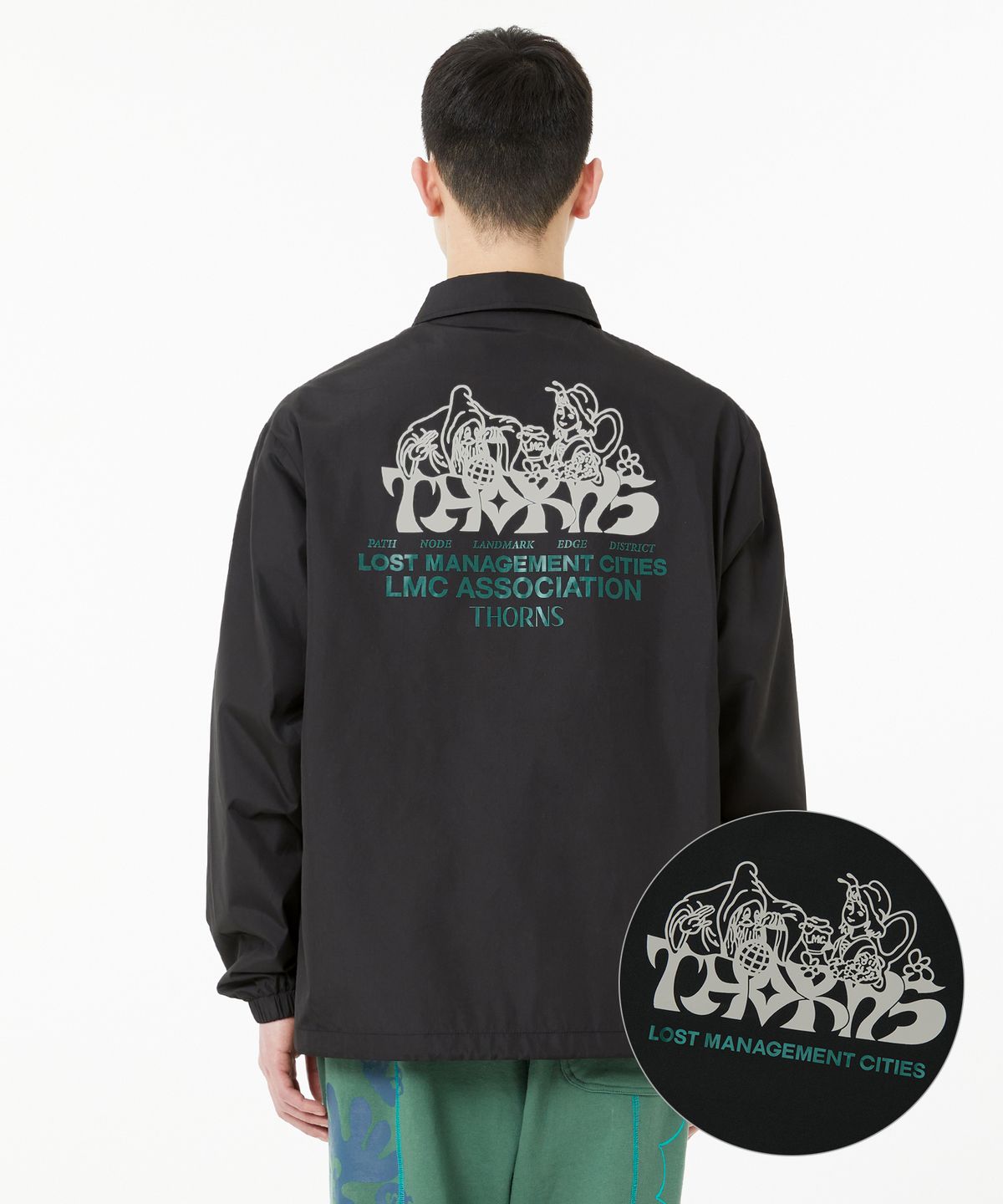 엘엠씨(LMC) THORNS WIZARD COACH JACKET black