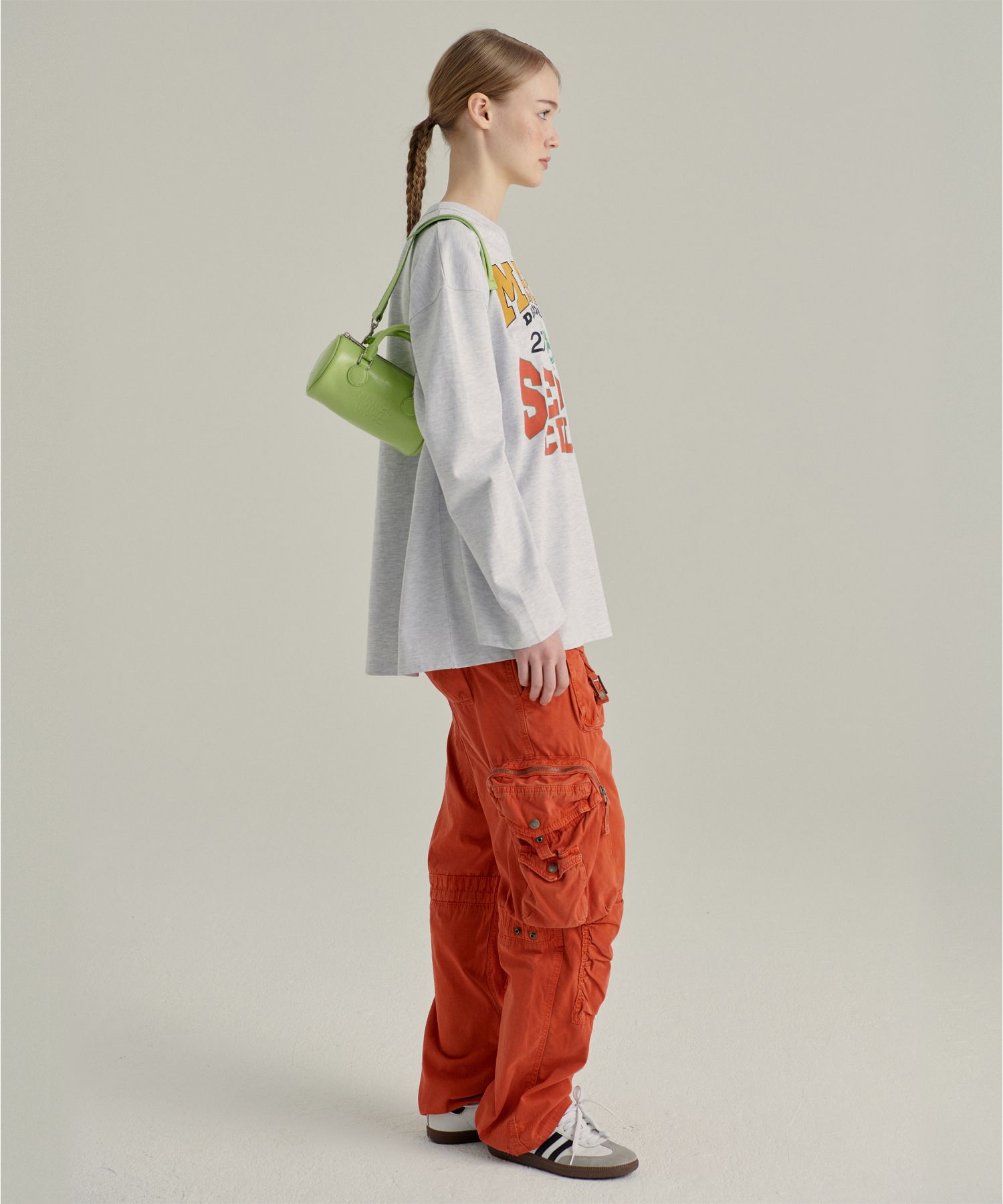 ★MARGE SHERWOOD★ LOG BAG green bean crinkle 8809838644842 Designer fashion, Seoul-fully created | W Concept