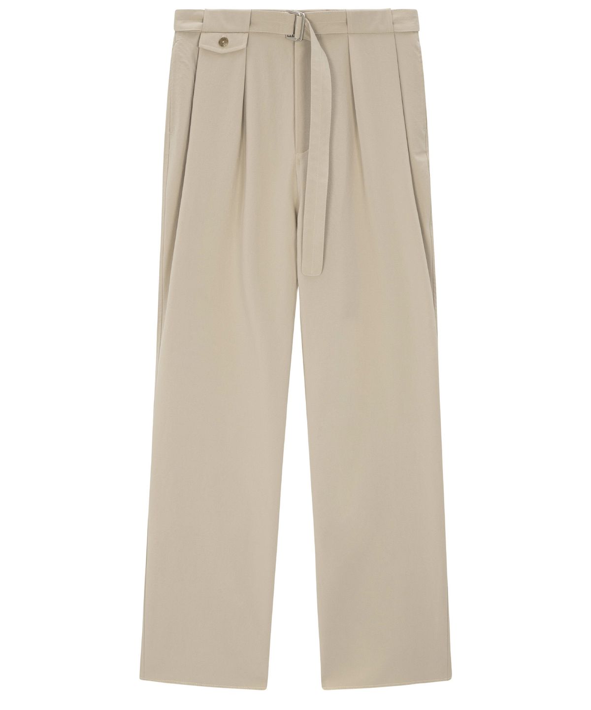 이지오(EZIO) Belted Pocket Wide Pants - Beige