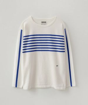 스트라이프 보트넥 스웨터_아이보리