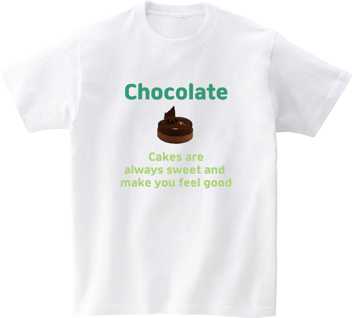 어썸어스(AWESOMEUS) (23SS)Chocolate 로고 그린 반팔 티셔츠 화이트