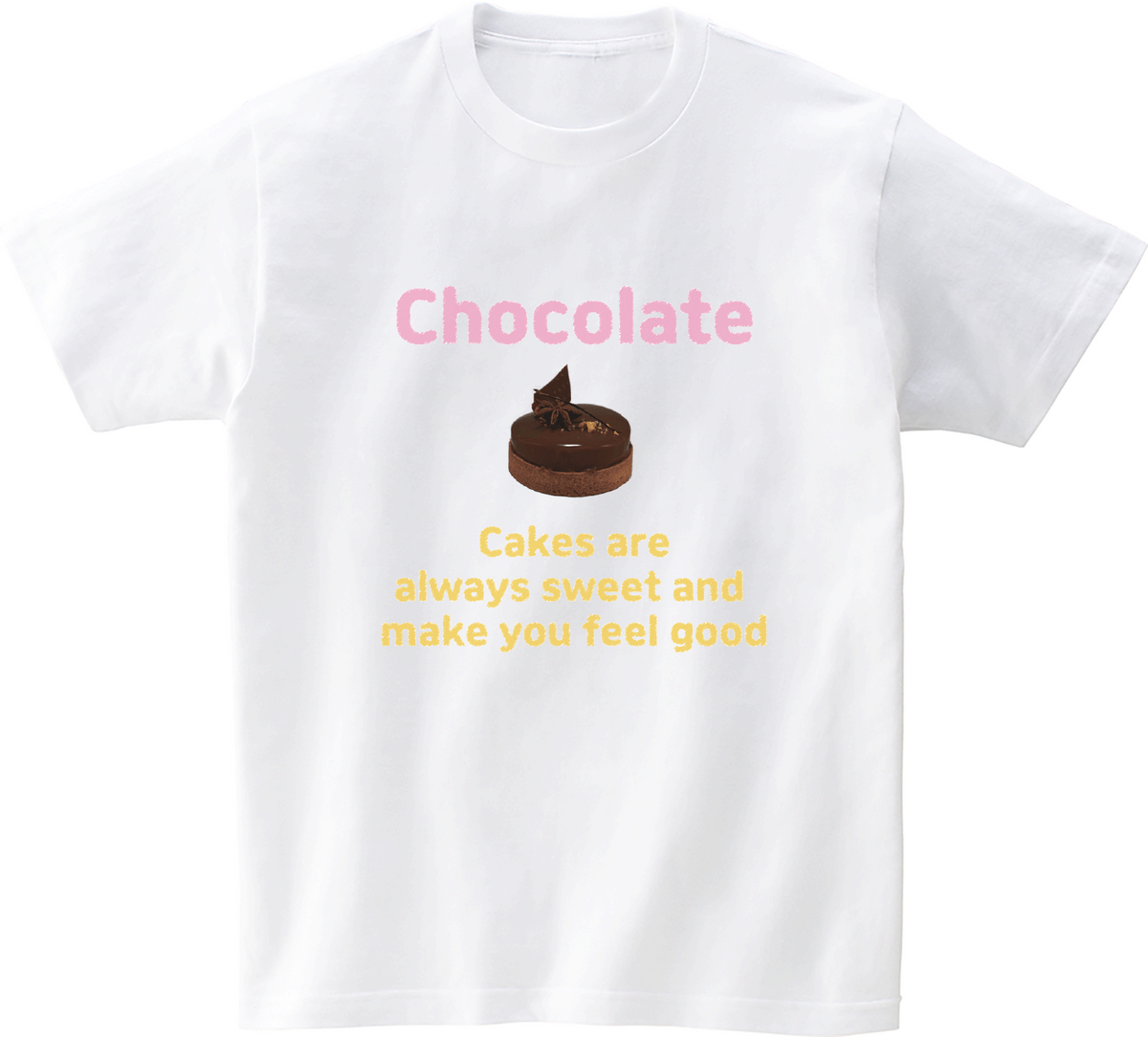 어썸어스(AWESOMEUS) (23SS)Chocolate 로고 핑크 반팔 티셔츠 화이트