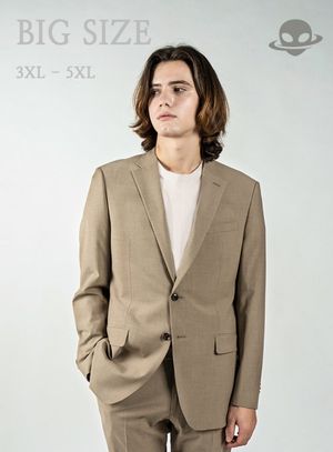 [빅사이즈]베이식 싱글 블레이저 베이지