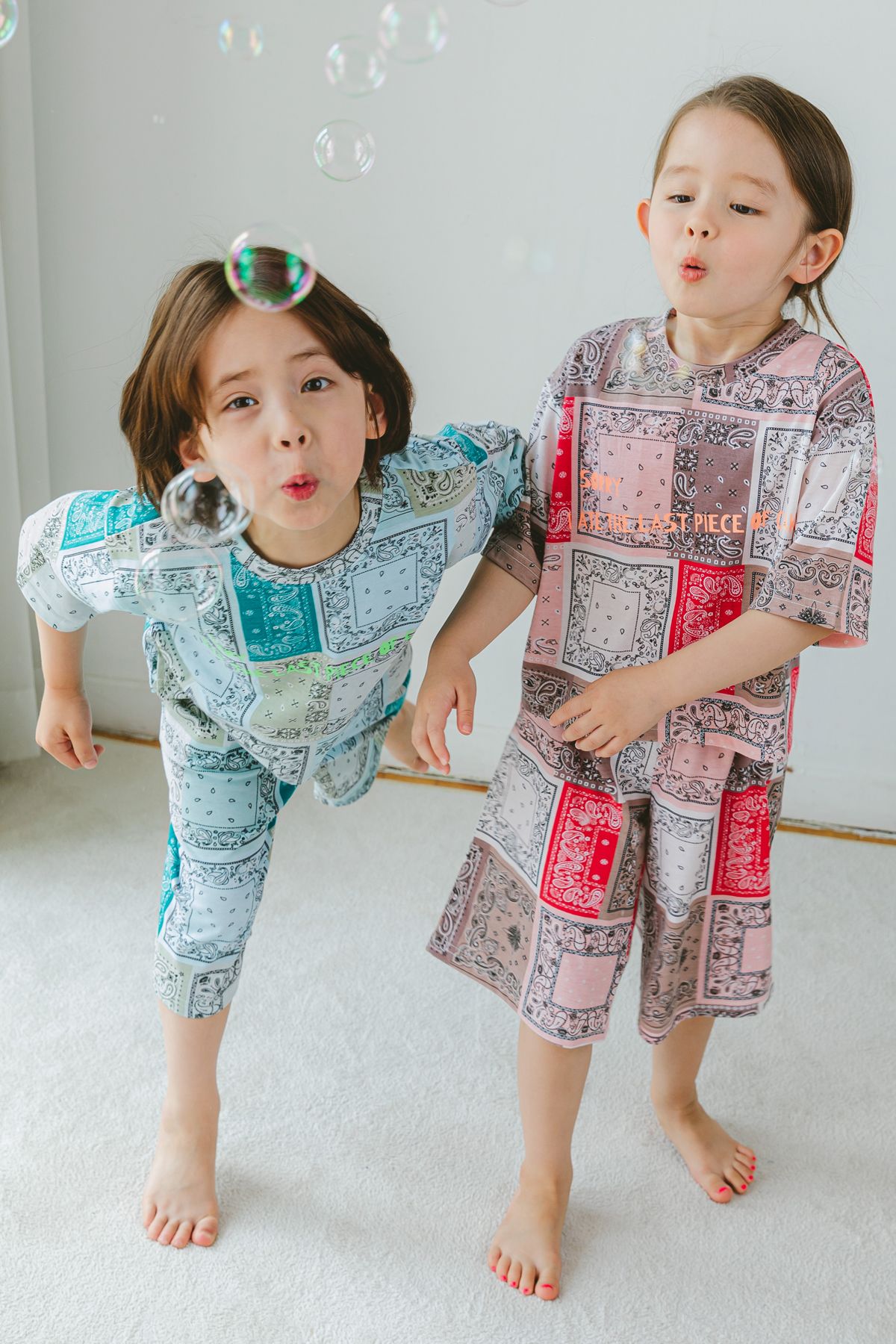 루루삐에르(LOULOU PIERRE) 페이즐리 셋업 세트
