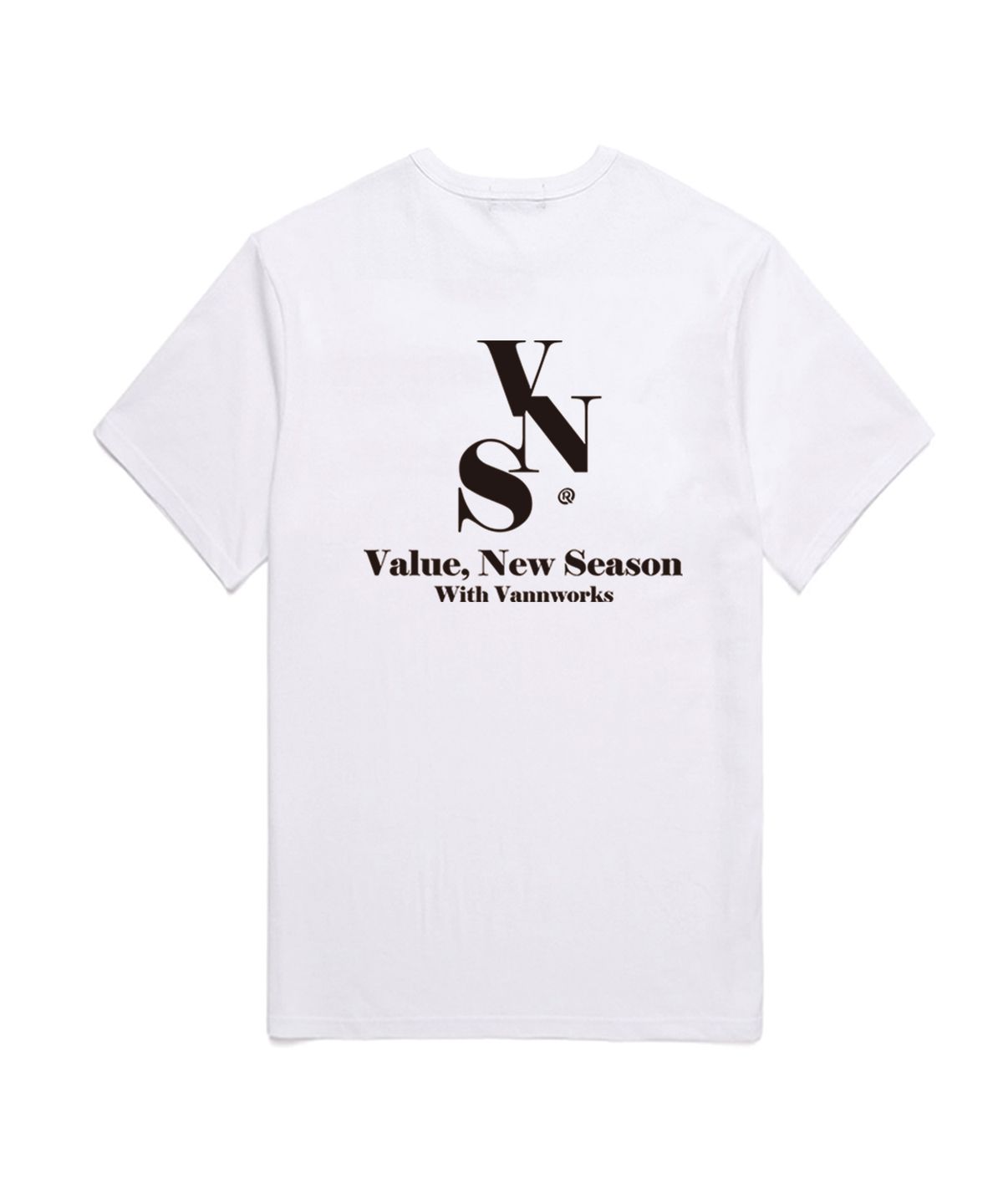 밴웍스(VANNWORKS) VNS VER.2 반팔 티셔츠 (VS0024) 화이트_블랙