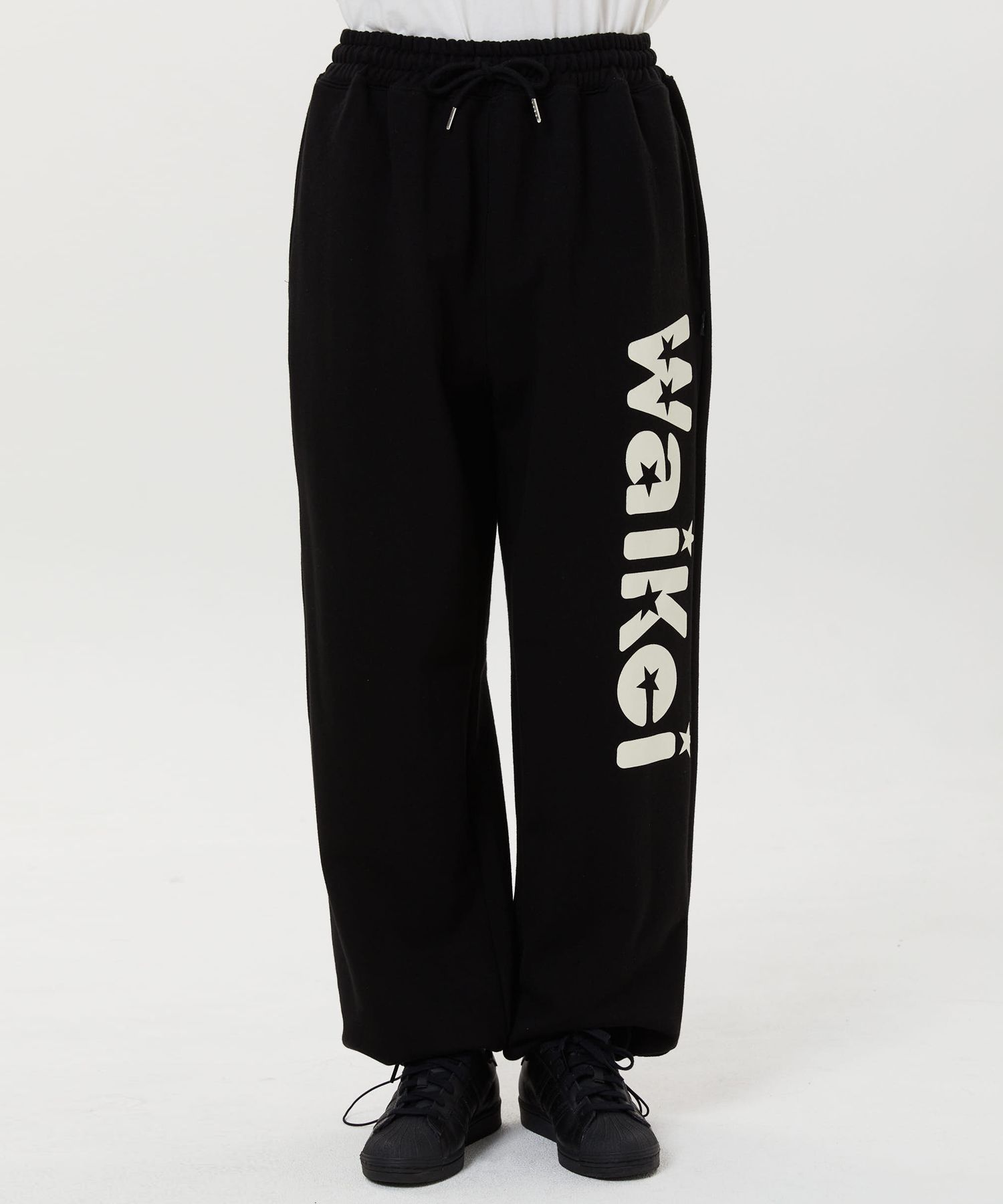 ★Wai Kei★ Star Big Logo Sweatpants Grey YK23SSPT06 MUSINSA | WAI KEI Star Big Logo Sweatpants Black