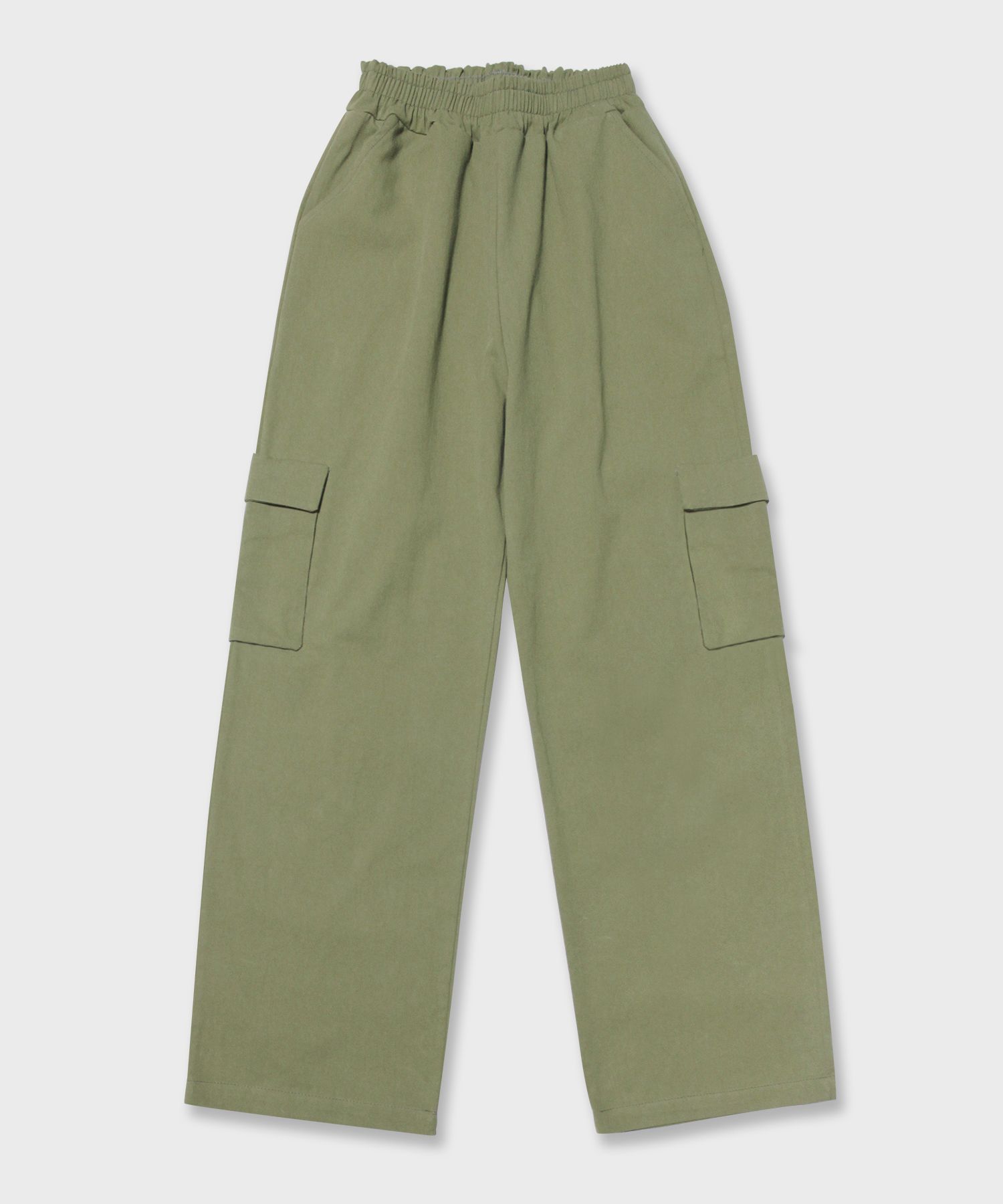 【BAON】Kinomi Banding Cotton Wide Cargo Pants MUSINSA | 5OML Cotton Cargo Wide Banding Pants (Khaki)