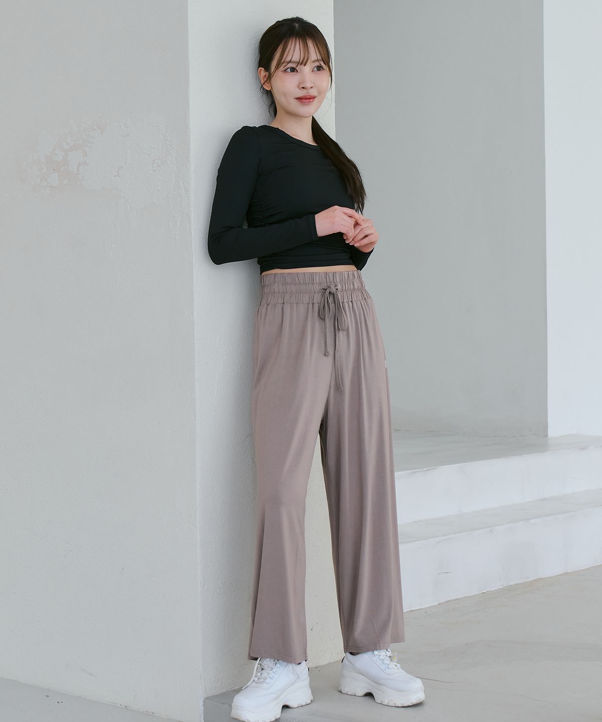 녹족(NOKJOK) [2 PACK] 모달 와이드 팬츠 (4color)