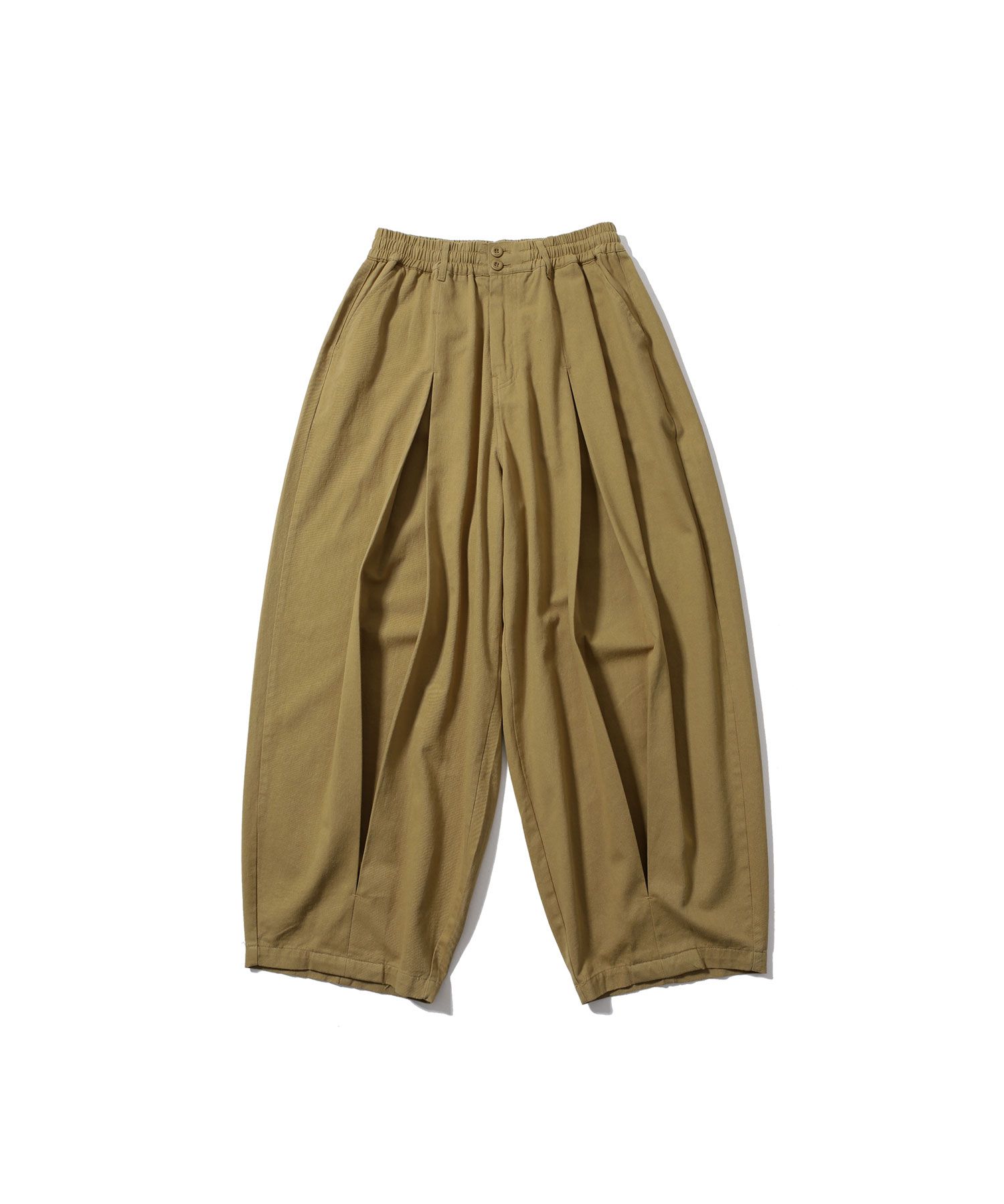 【ANGLAN】25SS★ [AG] Long Tuck Wing Balloon Pants Long Tuck Wing Balloon Pants - Beige - ANGLAN | 60% - Asian