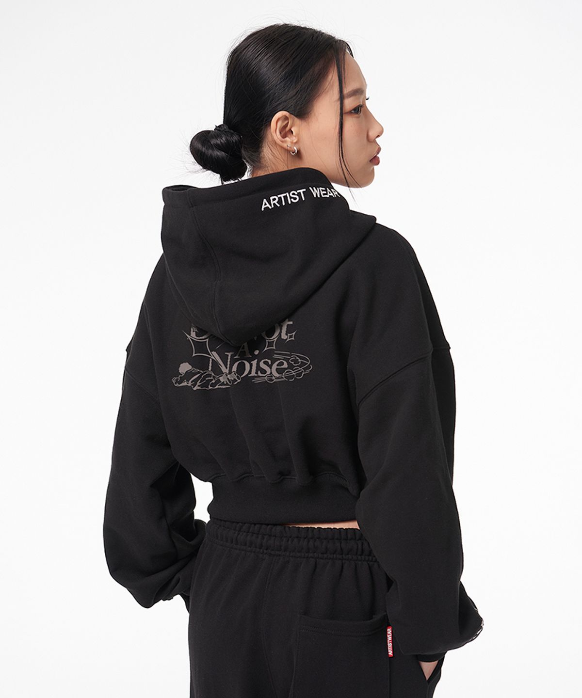 아티스트웨어(ARTISTWEAR) [ATW] 해프닝 크롭후드집업