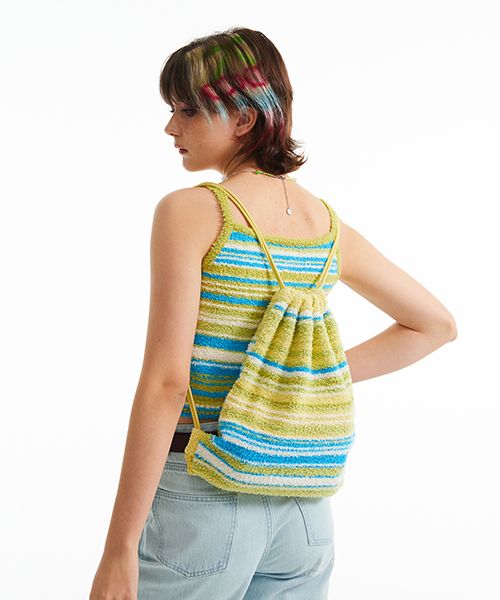 [ KIRSH ]★CHERRY KNIT SLING BAG MUSINSA公式 | KIRSH Cherry Knit Sling Bag [Lime]