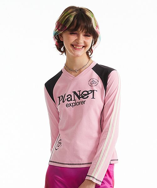MUSINSA公式 | KIRSH Doodle Cherry Sports Jersey Long Sleeve