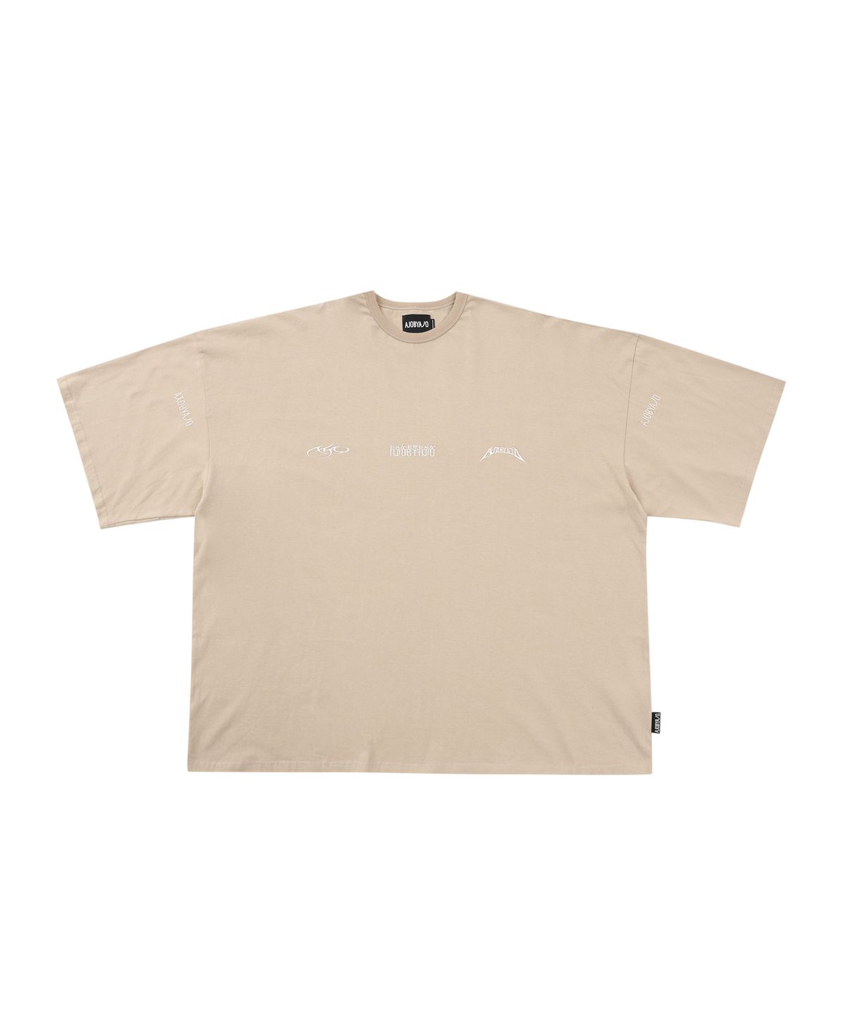 아조바이아조(AJOBYAJO) Total Logo T-Shirt [BEIGE]