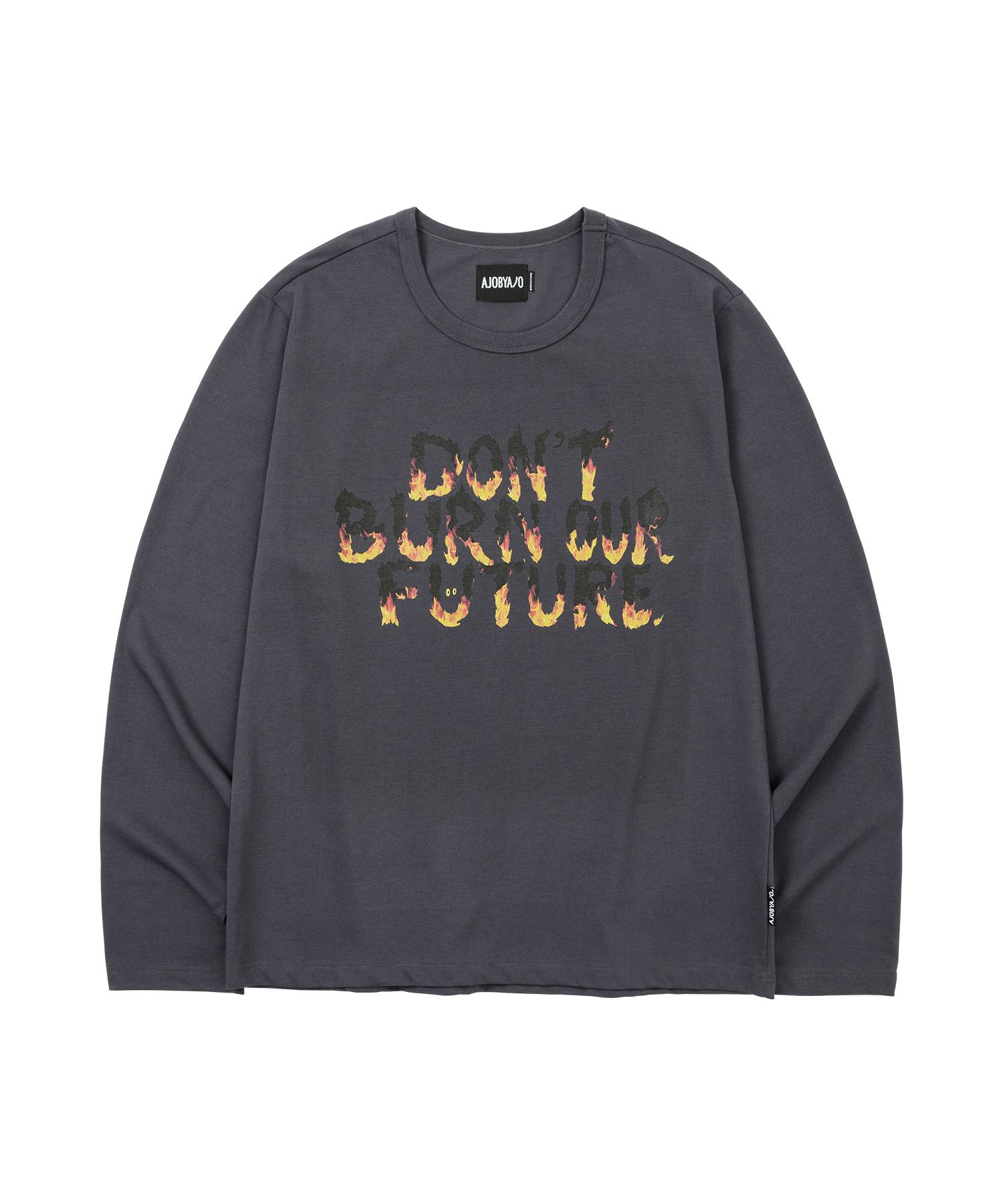 【AJO AJOBYAJO】23SS★ DBOF Fire T-Shirt MUSINSA | AJOBYAJO DBOF Fire Long Sleeves T-Shirt [CHARCOAL]