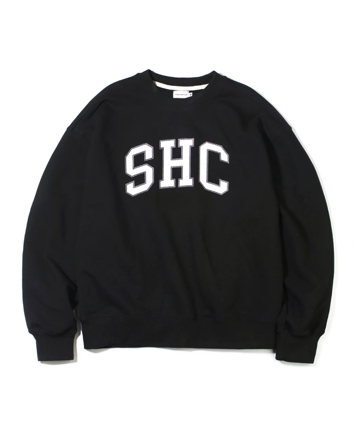 선데이하비클럽(SUNDAY HOBBY CLUB) SHC 로고 스웨트셔츠-블랙