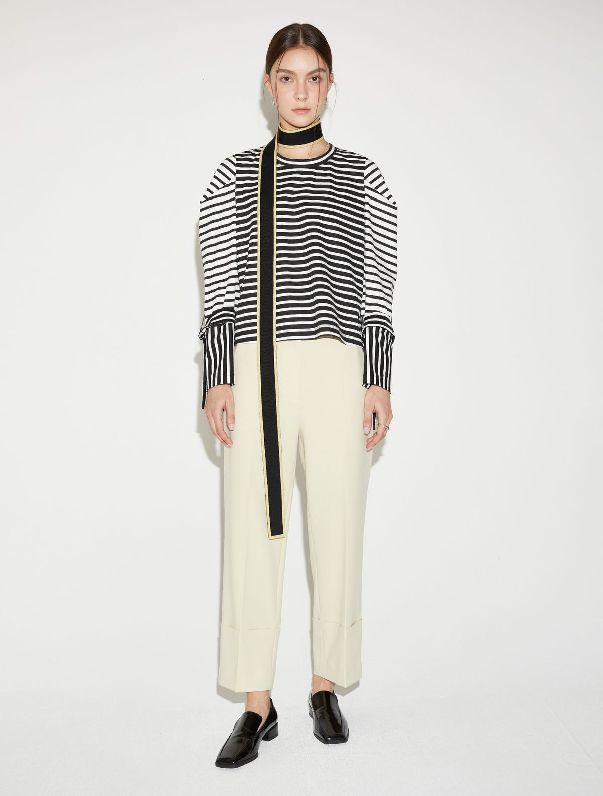 르이엘(LE YIEL) Straight Cuffs Pants_Butter Yellow 스트레이트 커프스 팬츠_버터 옐로우