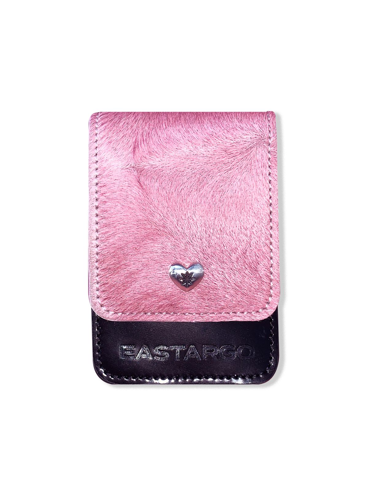이스트아르고(EASTARGO) PINK HEART BENTO WALLET (ENAMEL BK)