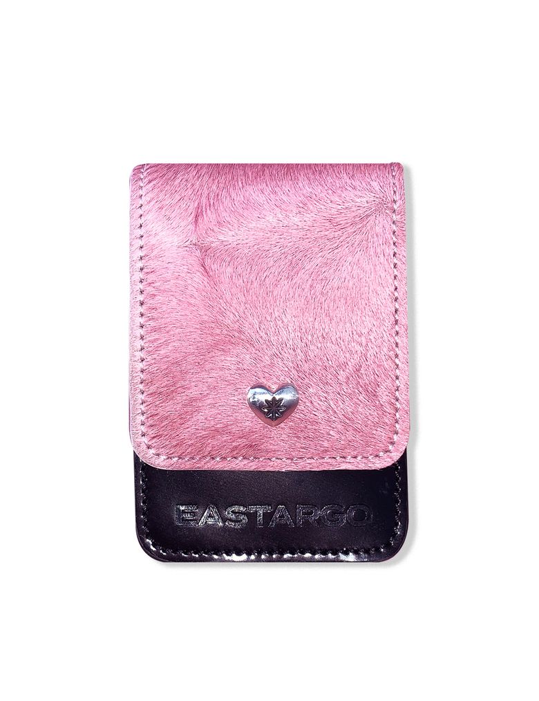 PINK HEART BENTO WALLET (ENAMEL BK)