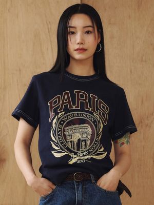 Paris T-shirt navy