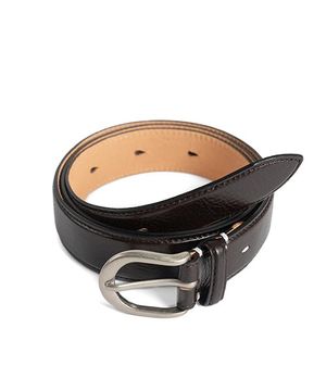 GR LEATHER DRESS BELT (dark brown)
