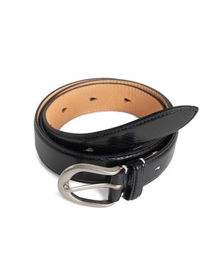 GR LEATHER DRESS BELT (black)