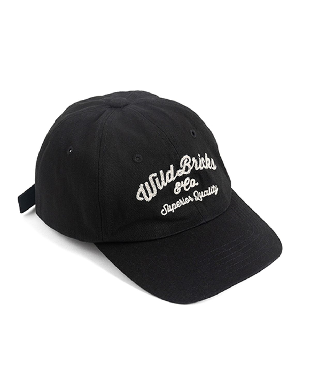 와일드 브릭스(WILD BRICKS) CT CHAIN STITCH LOGO CAP (black)