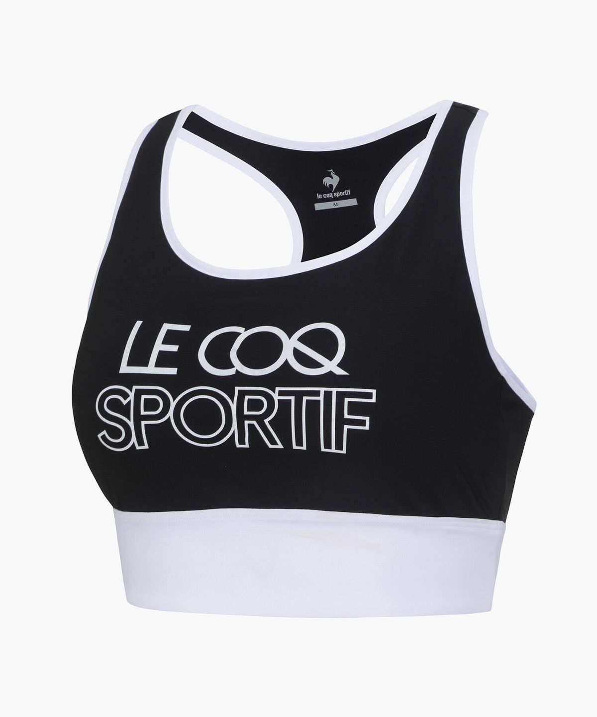 르꼬끄(LECOQ) 우먼스 애슬레저 하이게이지 트리코트 브라탑 블랙(QO122OSL27)