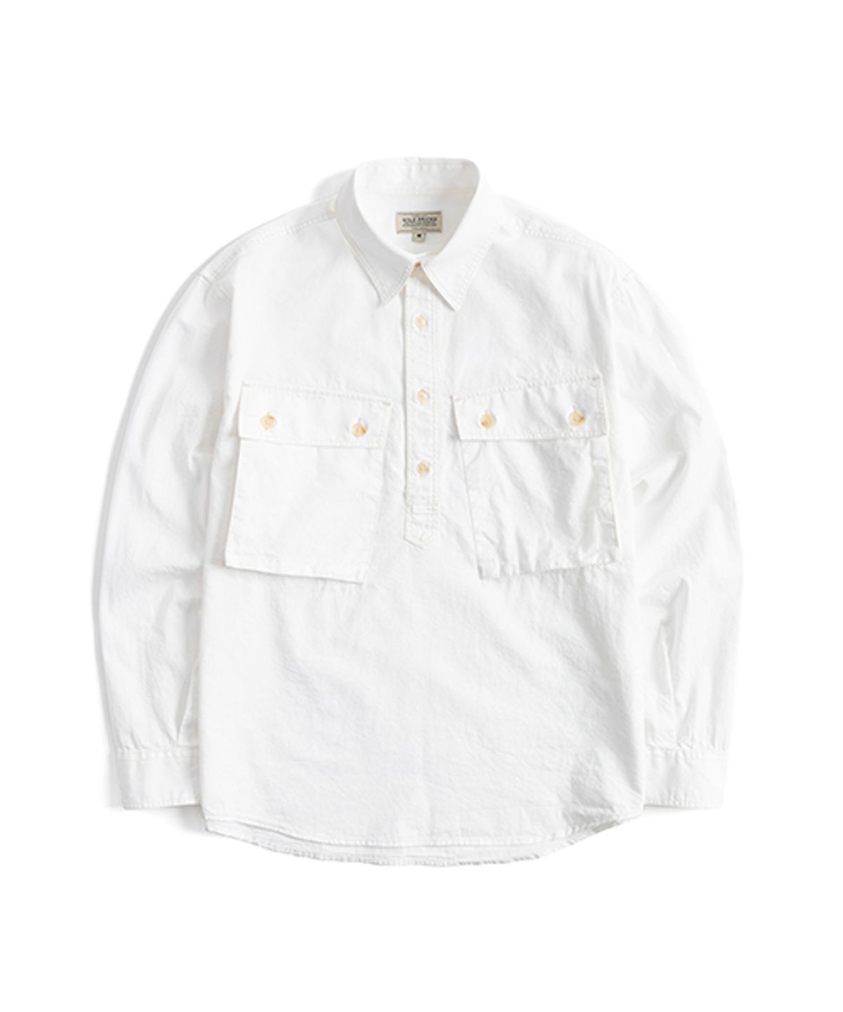 와일드 브릭스(WILD BRICKS) LW MILITARY PULLOVER SHIRT (white)
