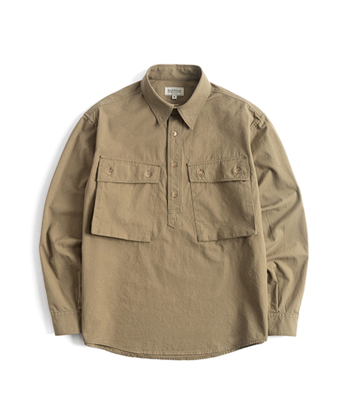 와일드 브릭스(WILD BRICKS) LW MILITARY PULLOVER SHIRT (olive)