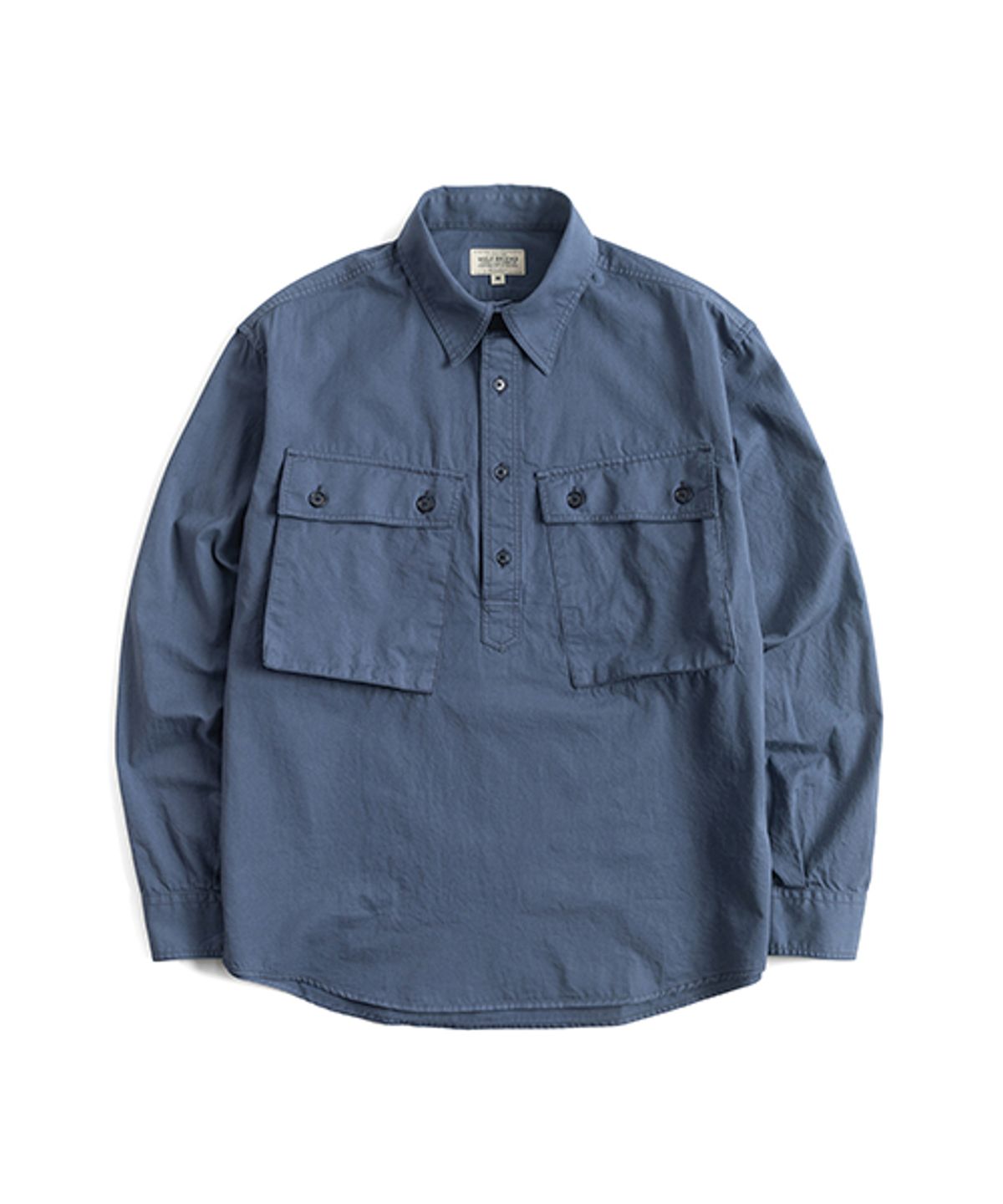 와일드 브릭스(WILD BRICKS) LW MILITARY PULLOVER SHIRT (blue)