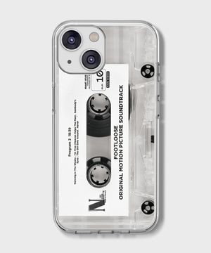 [CASSETTE TAPE WHITE 02] 아이폰/갤럭시 PPFp 컬렉션 디자인 투명 젤하드케이스