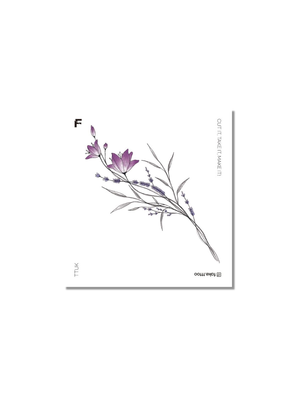 페이크타투(FAKETTT) Purple Clock