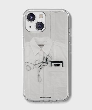 [UNIFORM WHITE 04] 아이폰/갤럭시 PPFp 컬렉션 디자인 투명 젤하드케이스