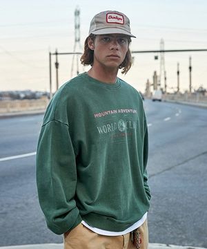 월드클래스 피그먼트 맨투맨 티셔츠 블루그린 FMT751