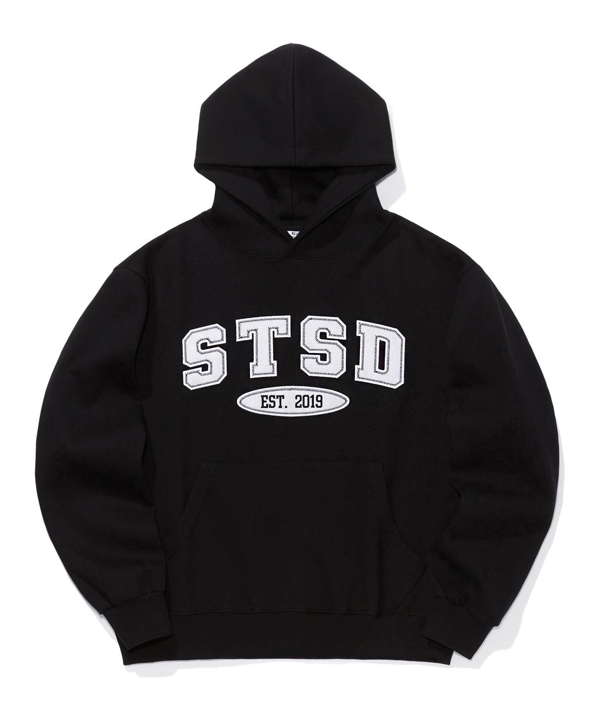 에스릿 스튜디오(SLIT STUDIO) STSD 아치 로고 후드 블랙