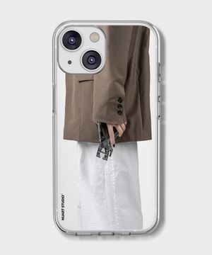 [STATION EMPLOYEE BROWN 05] 아이폰/갤럭시 PPFp 컬렉션 디자인 투명 젤하드케이스