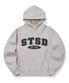 STSD 아치 로고 후드 그레이